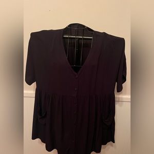 Black oversized shirt  for women